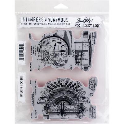 Stampers Anonymous Tim Holtz Cling Stamps - Inventor 1
